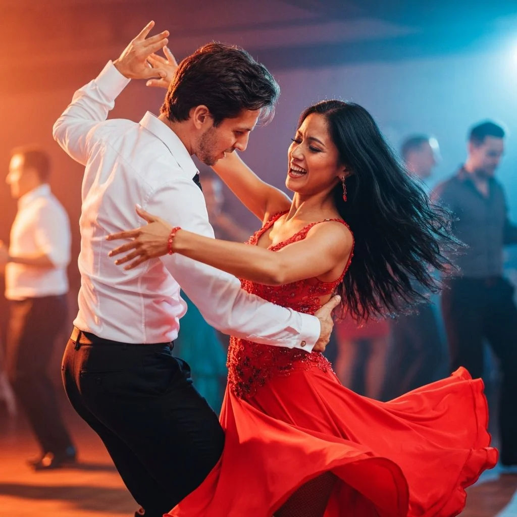 Clases de bachata al aire libre en Málaga con Carlos Yépez